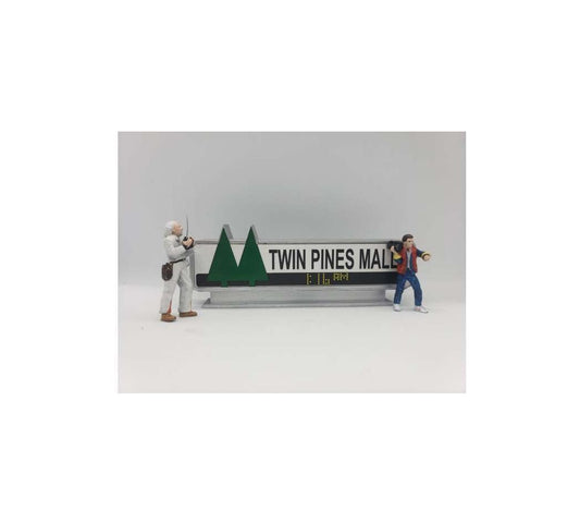 *Back to the Future* Twin Pines Mall Sign (Figures not included) - Cartrix - Scale 1/64