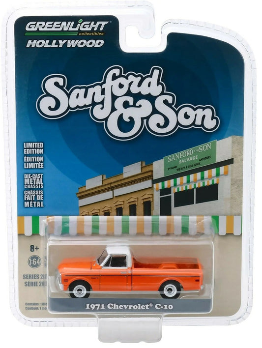 Greenlight - Chevrolet C-10 1971 Orange Sanford and Son TV Series - Greenlight - Scale 1/64