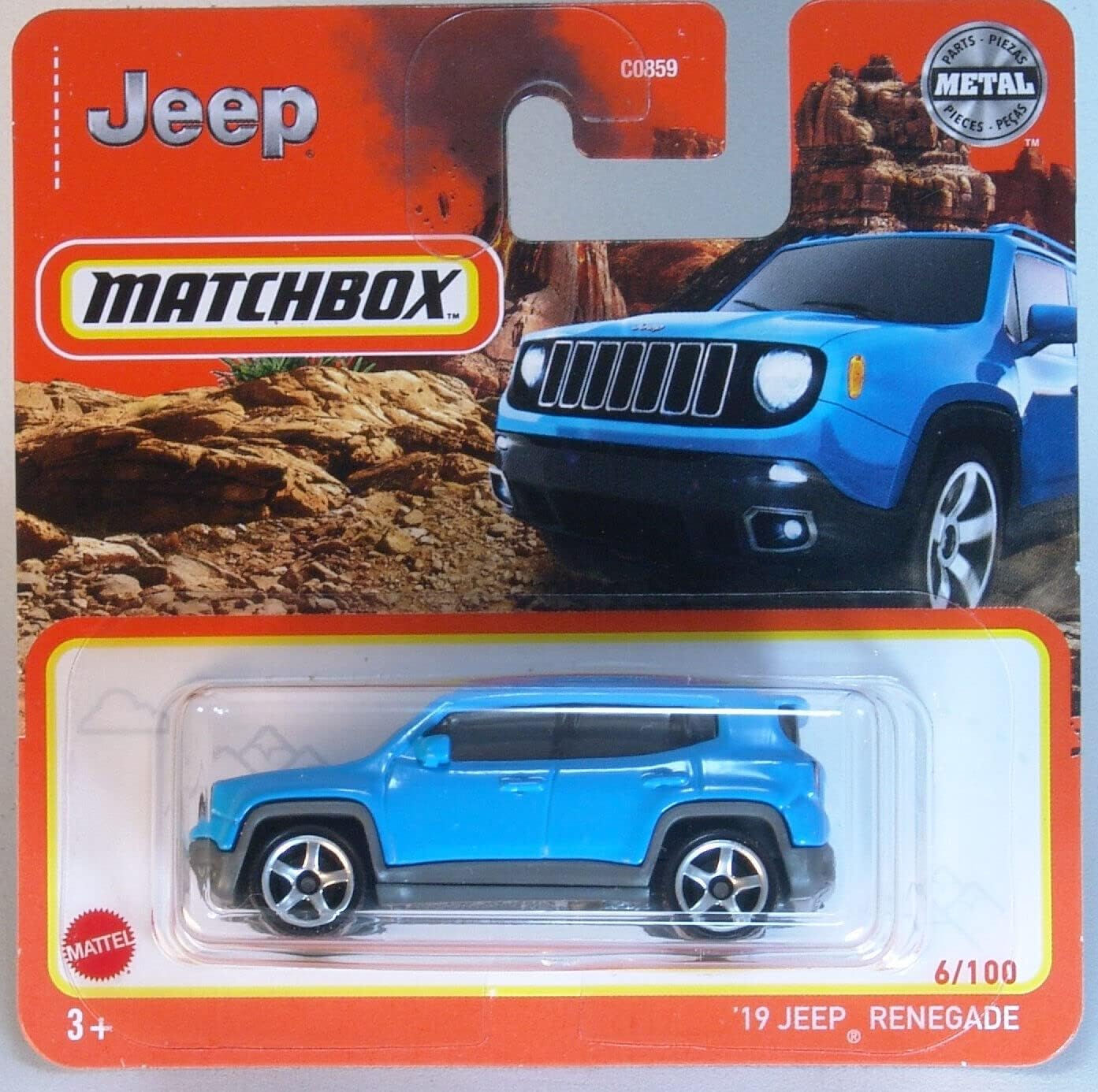 Matchbox - Jeep Renegade Blue #6 - Matchbox - Scala 1/64 Circa