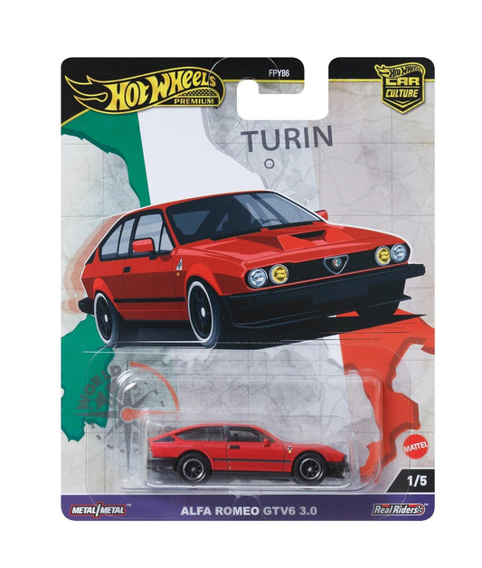 Hot Wheels Premium - Alfa Romeo GTV6 3.0 Red - Scala 1/64