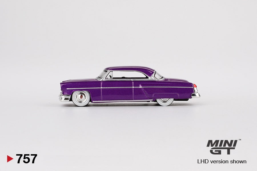 Mini GT - Lincoln Capri Hot Rod 1954 Purple Metallic - Scale 1/64 MGT00757