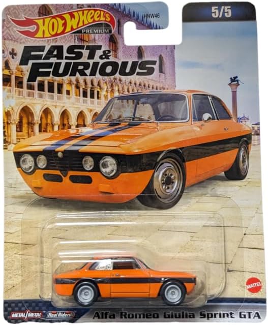 Hot Wheels Premium - Alfa Romeo Giulia Sprint GTA Fast &amp; Furious - Scale 1/64