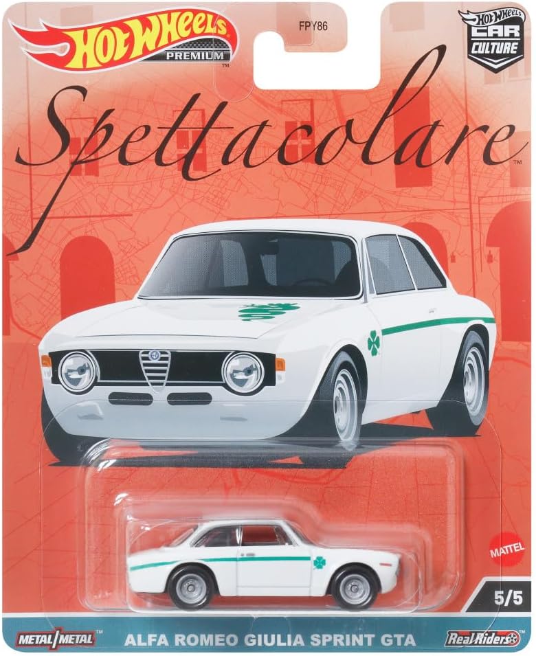 Hot Wheels Premium - Alfa Romeo Giulia Sprint GTA White Series Spectacular - 1/64 Scale