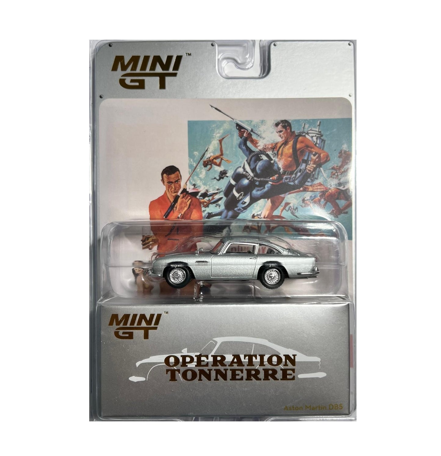 Mini GT - Aston Martin DB5 “Thunderball” 007 James Bond - Scale 1/64 MGT00901-007F FRENCH Blister