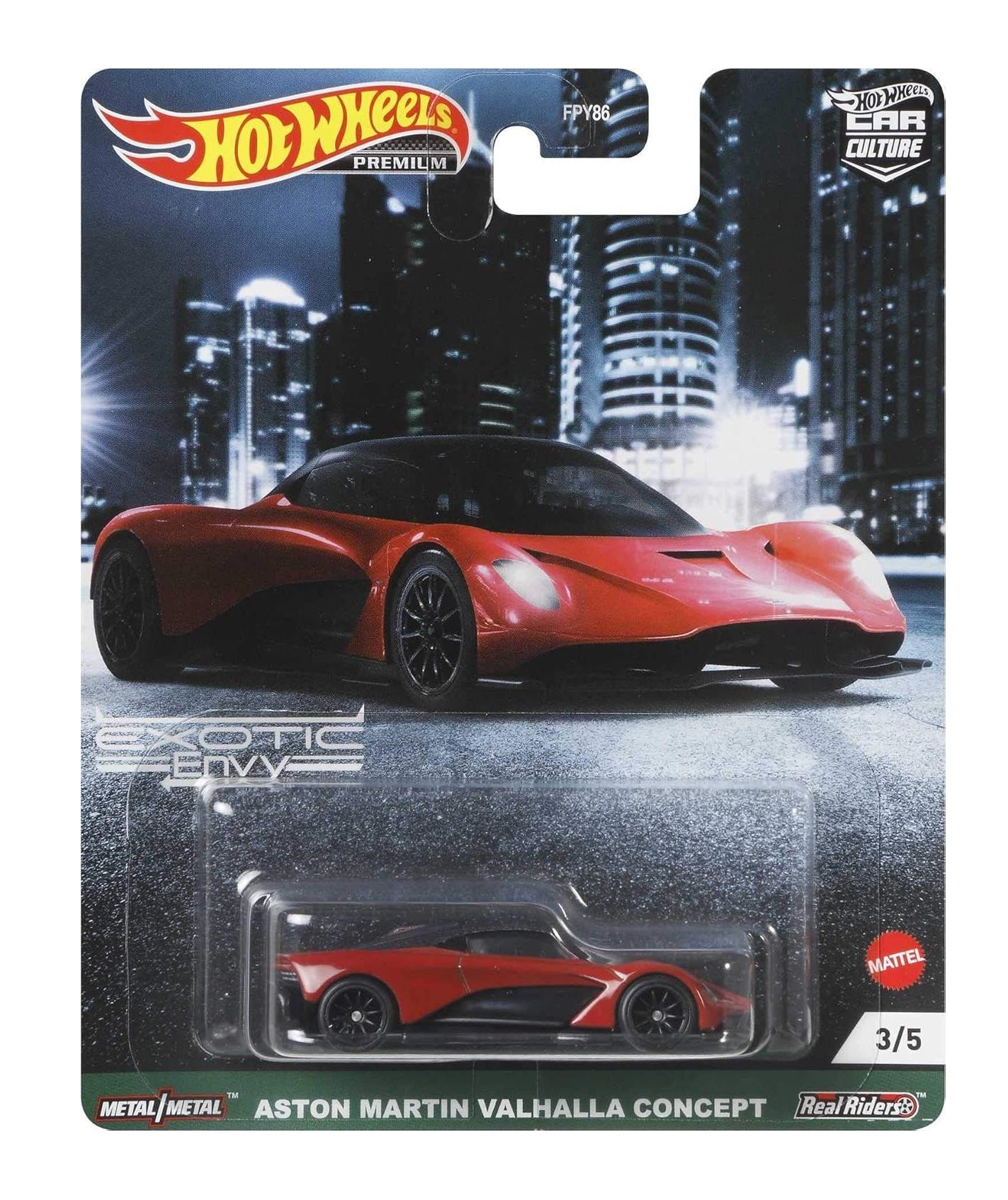 Hot Wheels Premium - Aston Martin Valhalla Concept Red - Car Culture - Scale 1/64