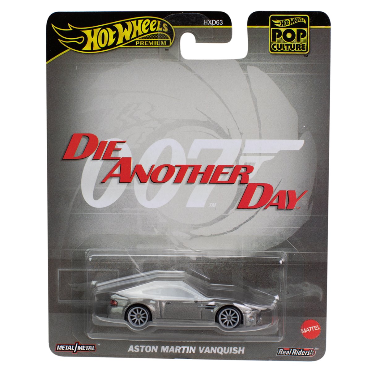 Hot Wheels Premium  - Aston Martin Vanquish 007 James Bond Die Another Day Movie - Pop Culture - Scala 1/64