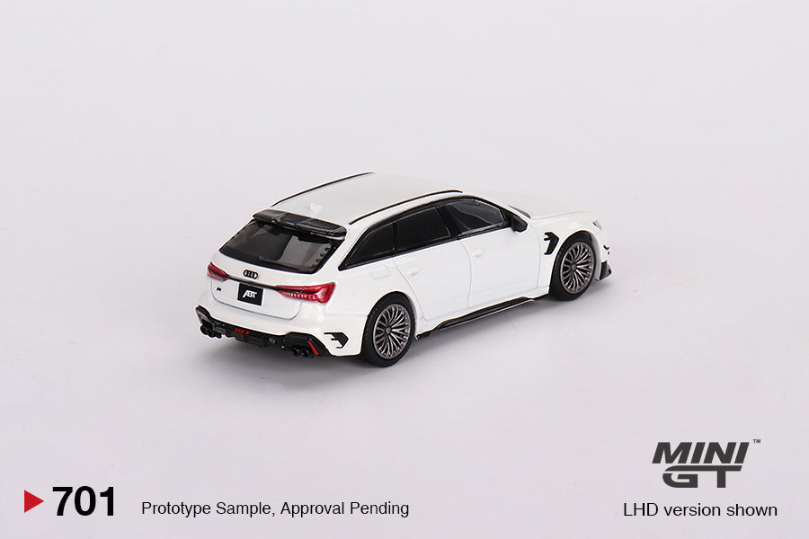 Mini GT - Audi ABT RS6-R Glacier White Metallic - Scala 1/64 MGT00701