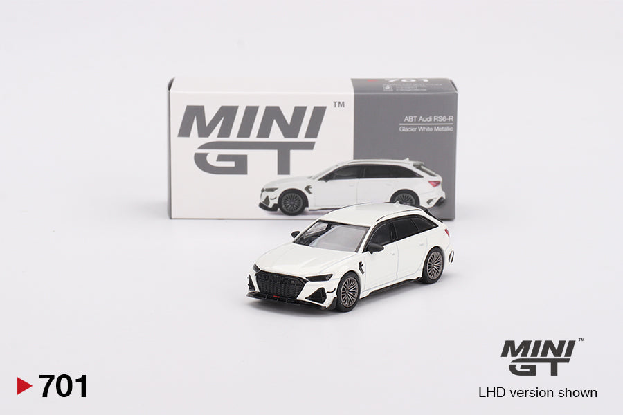 Mini GT - Audi ABT RS6-R Glacier White Metallic - Scala 1/64 MGT00701