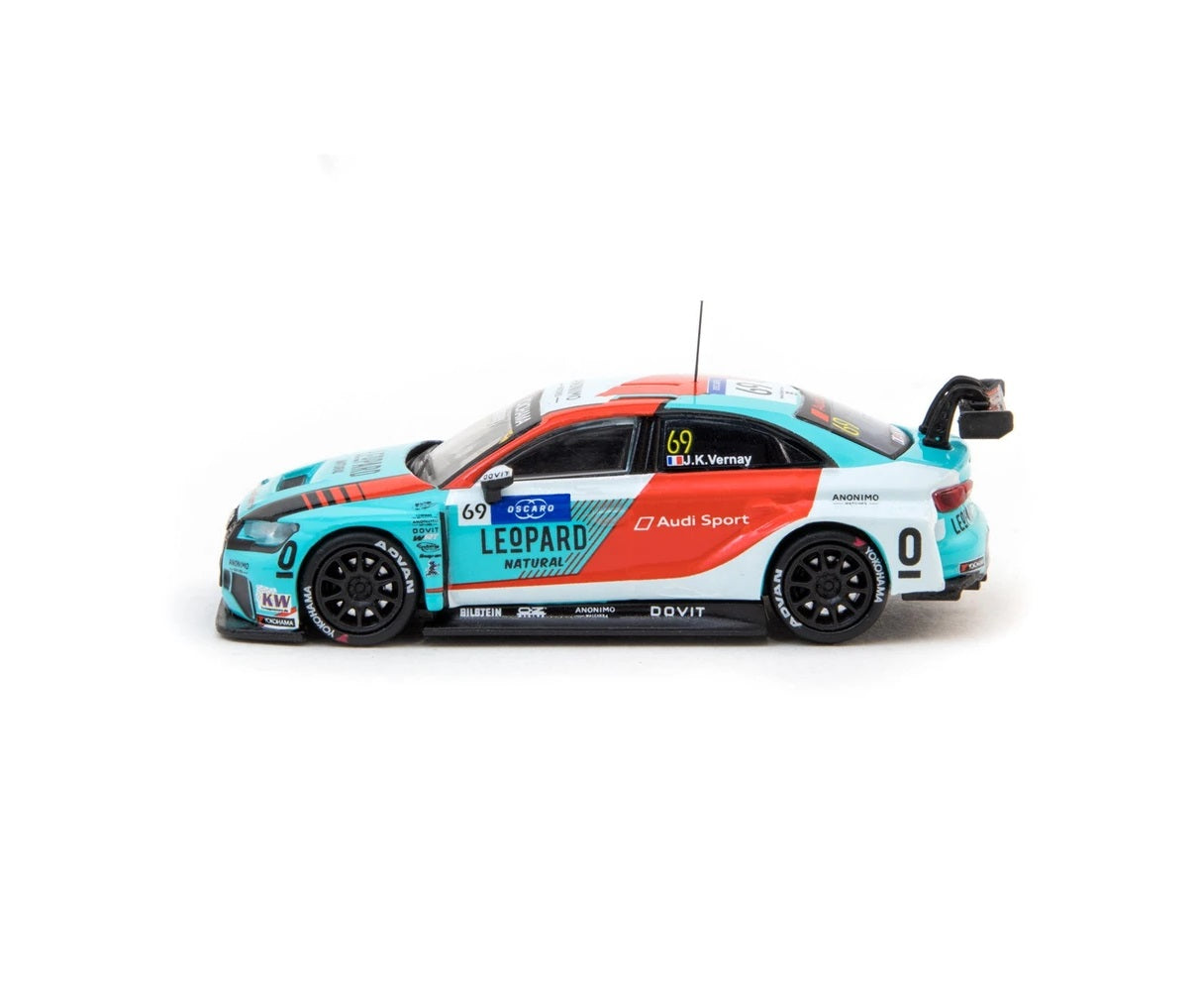 Tarmac Works - Audi RS 3 LMS WTCR 2019 - Scale 1/64 T64-013-19WTCR69