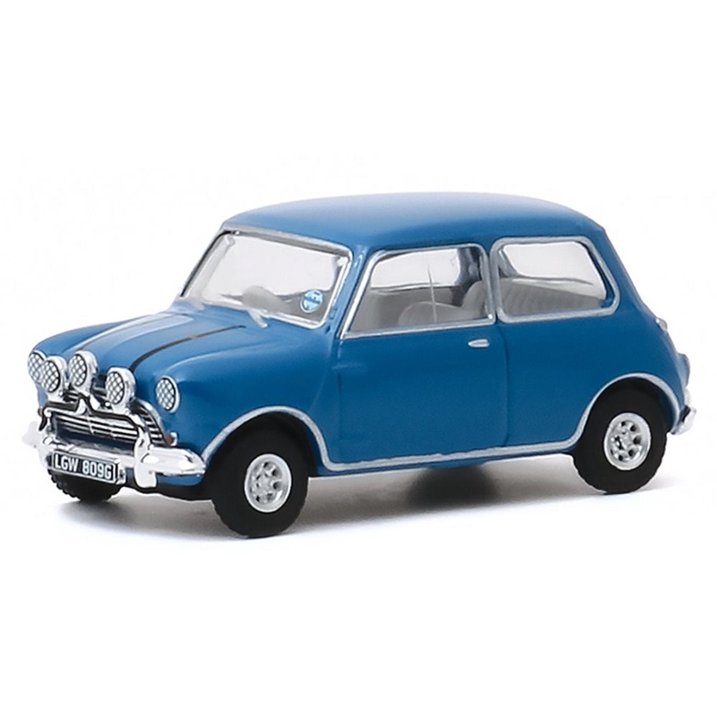 Greenlight - 1967 Austin Mini Cooper S 1275 MKI Blue The italian Job - Scale 1/64