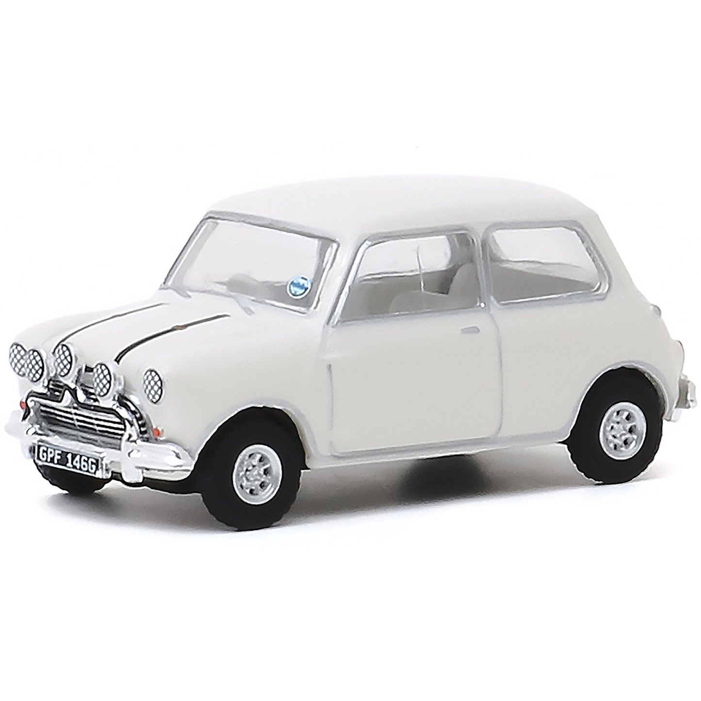 Greenlight - 1967 Austin Mini Cooper S 1275 MKI White The italian Job - Scale 1/64