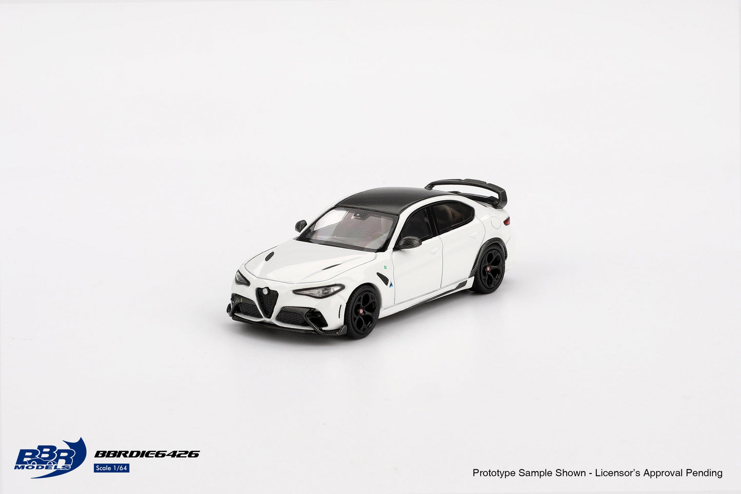 [PRE-ORDER] BBR Models - Alfa Romeo Giulia GTAm 2021 White - Scala 1/64 BBRDIE6426