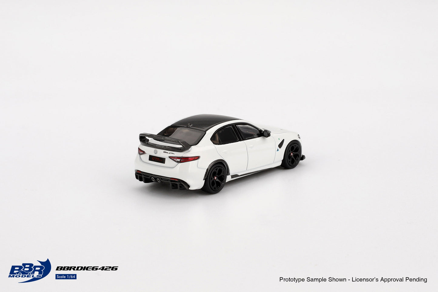 [PRE-ORDER] BBR Models - Alfa Romeo Giulia GTAm 2021 White - Scale 1/64 BBRDIE6426