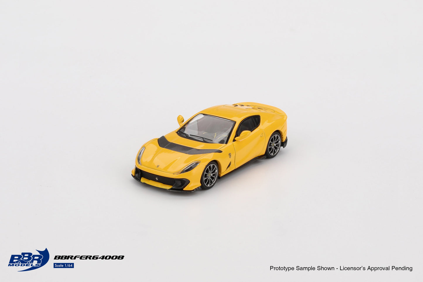 [PRE-ORDER] BBR Models - Ferrari 812 Giallo Modena Competizione 2021 - Scale 1/64 BBRFER64008