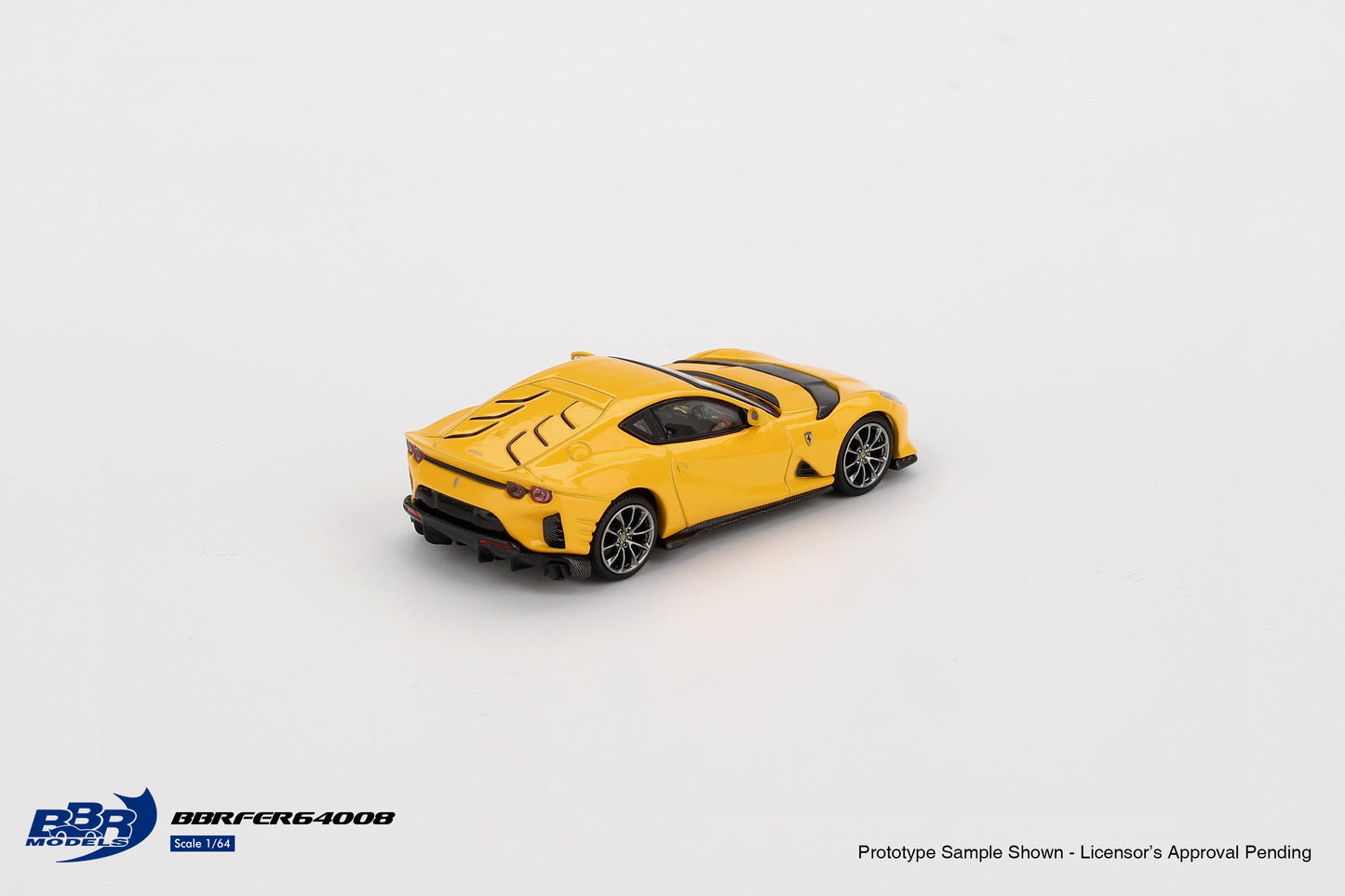 [PRE-ORDER] BBR Models - Ferrari 812 Giallo Modena Competizione 2021 - Scala 1/64 BBRFER64008