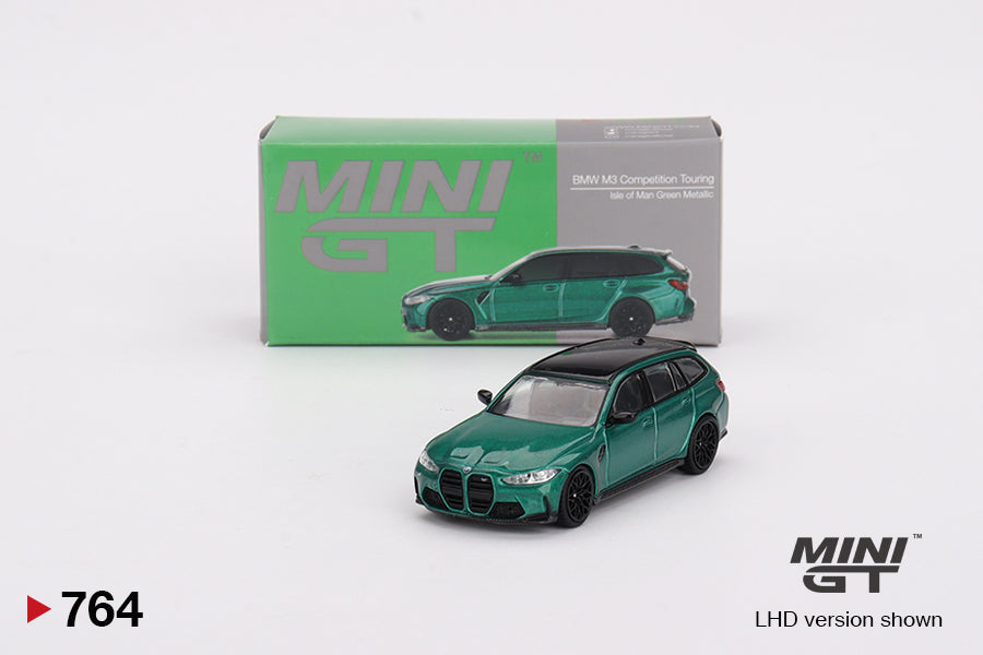 Mini GT - BMW M3 Competition Touring Isle of Man Green Metallic - Scala 1/64 MGT00764