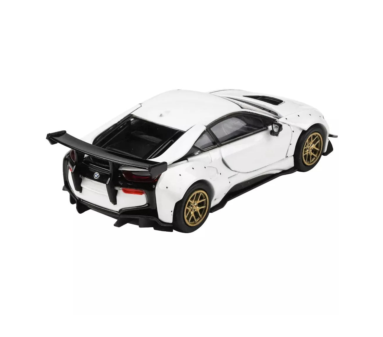 Para64 - BMW i8 Liberty Walk White with Gold Wheels - Scala 1/64