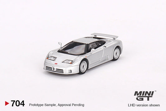 Mini GT - Bugatti EB110 GT Grigio Chiaro - Scala 1/64 MGT00704