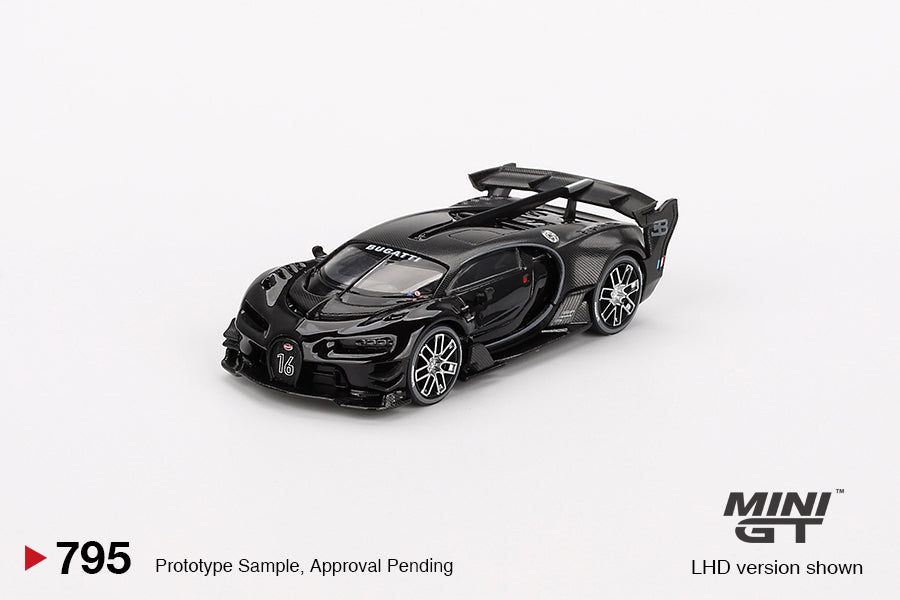 Mini GT - Bugatti Vision Gran Turismo Black - Scale 1/64 MGT00795-BL