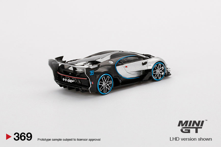 Mini GT - Bugatti Vision Gran Turismo Silver Mini GT Mijo Exclusive - Scala 1/64 MGT00369 Blister