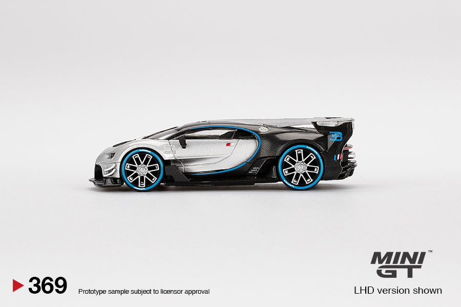 Mini GT - Bugatti Vision Gran Turismo Silver Mini GT Mijo Exclusive - Scale 1/64 MGT00369 Blister