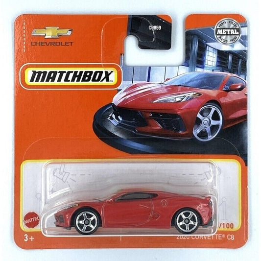 Matchbox - Chevrolet Corvette C8 2020 Red #40 - Matchbox - Scale 1/64 Approximately