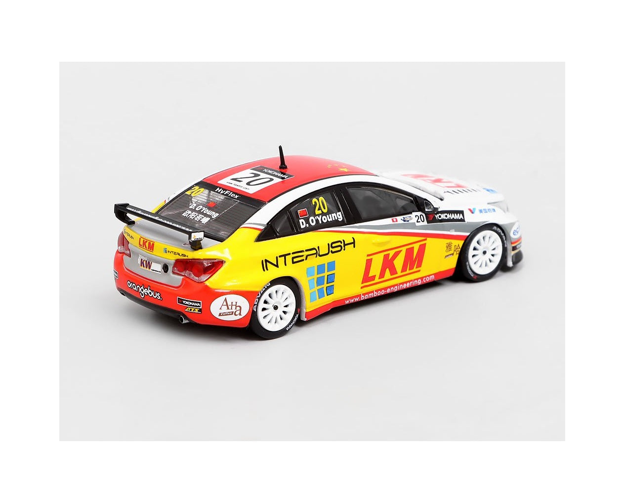 Pop Race - Chevrolet Cruze #20 WTCC Macau 20212 Darryl O'Young Scale 1/64 PR64-CRUZE-12MWTCC20