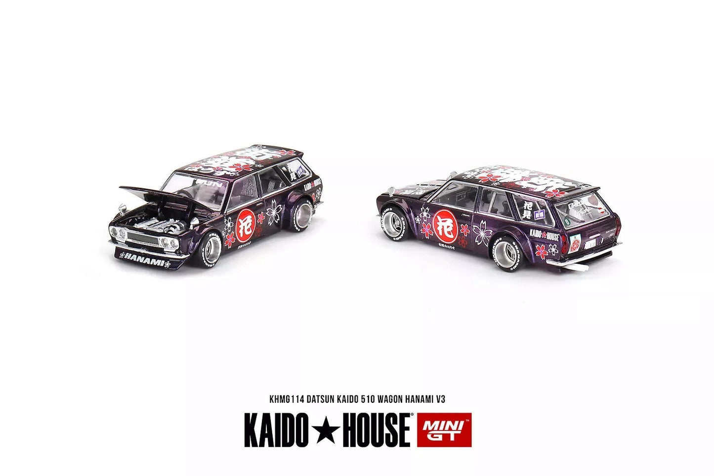 Mini GT - Datsun Kaido 510 Wagon Hanami V3 - KAIDO HOUSE - Scale 1/64 KHMG114