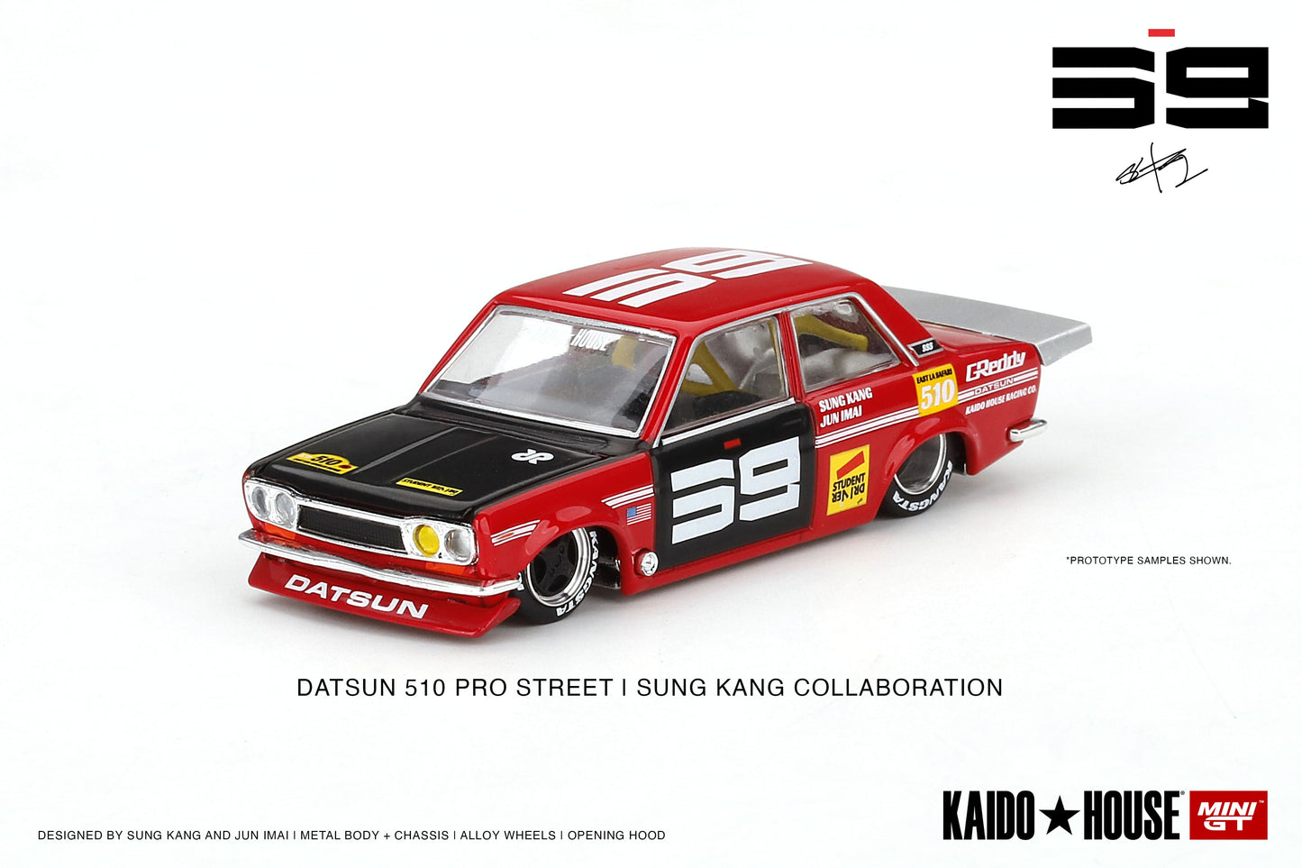 Mini GT - Datsun Pro Street SK510 Red - KAIDO HOUSE - Scale 1/64 KHMG003