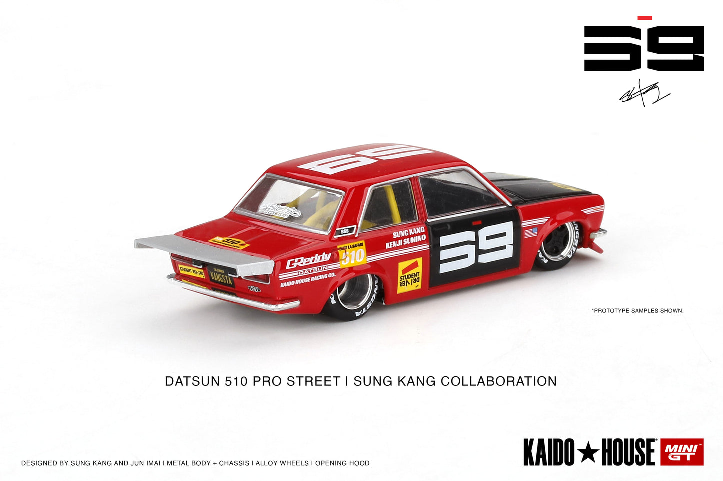 Mini GT - Datsun Pro Street SK510 Red - KAIDO HOUSE - Scala 1/64 KHMG003