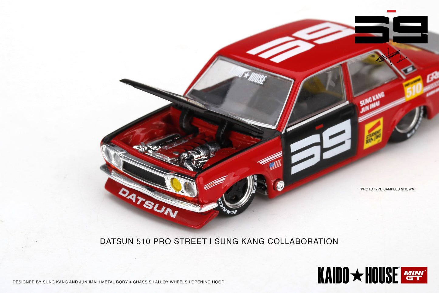 Mini GT - Datsun Pro Street SK510 Red - KAIDO HOUSE - Scala 1/64 KHMG003