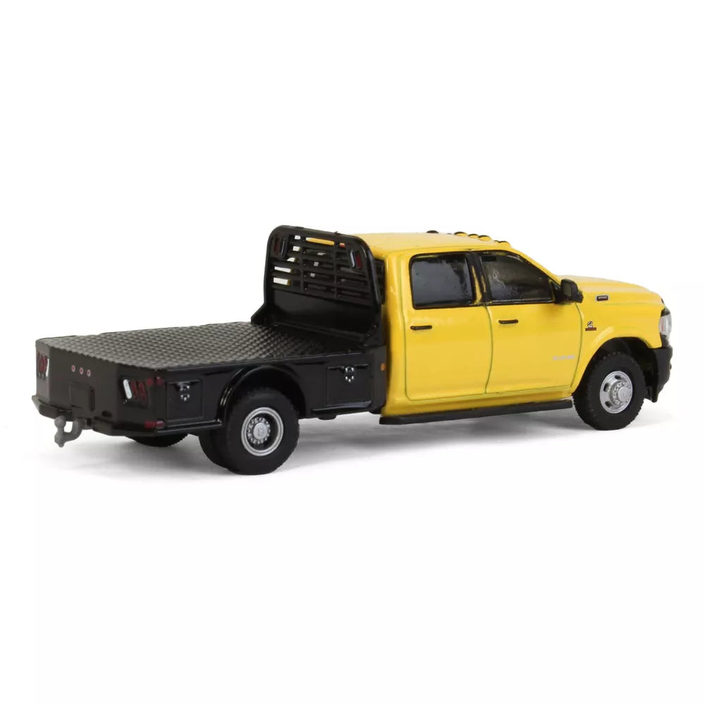 Greenlight - 2020 Ram 3500 Tradesman Dually Flatbed Construction Yellow - Dually Drivers Series - Greenlight - Scala 1/64