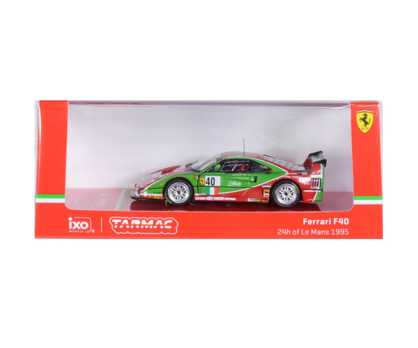 Tarmac Works - Ferrari F40 24h of Le Mans 1995 A. Olofsson / L. Della Noce - Scala 1/64 T64-075-95LM40