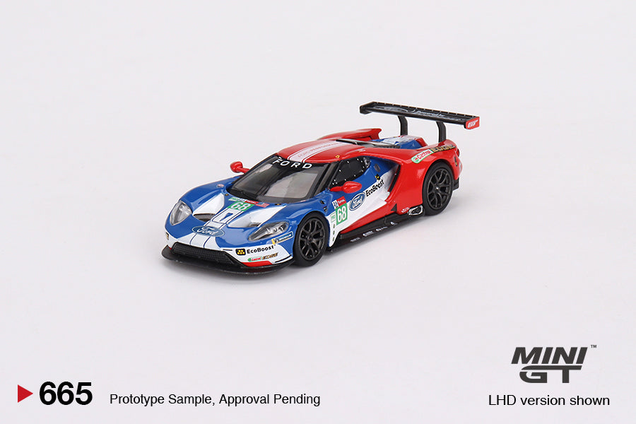 Mini GT - 4 Cars Set Ford GT LMGTE PRO 2019 24 Hrs of Le Mans Ford Chip Ganassi Team - Scale 1/64 MGTS0010