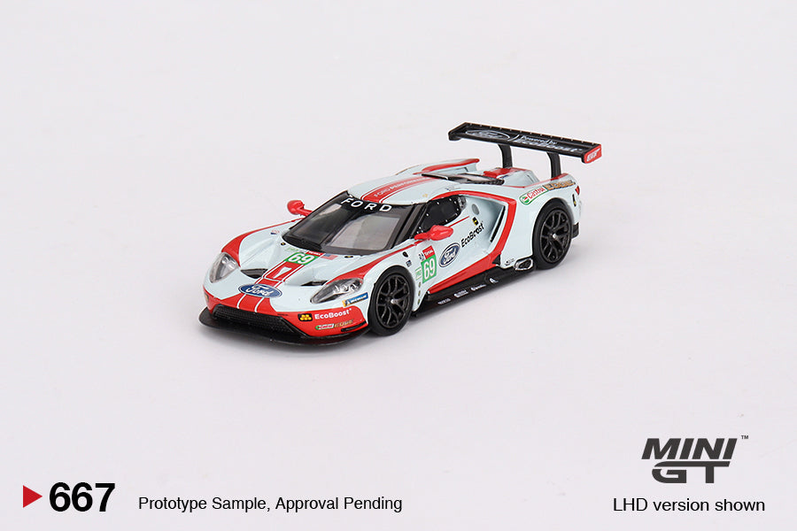 Mini GT - 4 Cars Set Ford GT LMGTE PRO 2019 24 Hrs of Le Mans Ford Chip Ganassi Team - Scale 1/64 MGTS0010