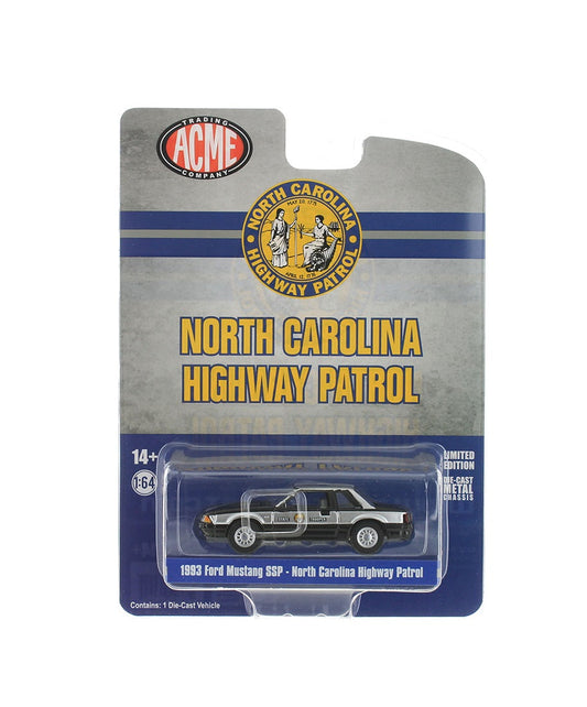 Acme Diecast 1993 Ford Mustang SSP North Carolina Highway Patrol - Scala 1/64