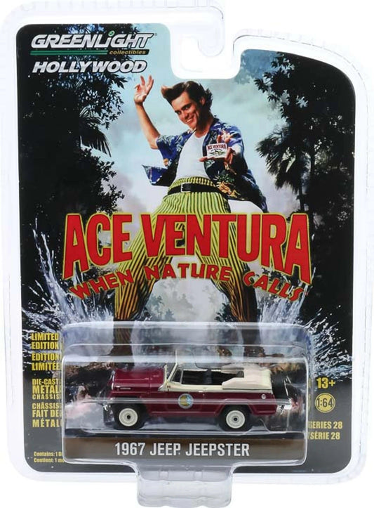 Greenlight - 1967 Jeep Jeepster Ace Ventura - 1/64 Scale Hollywood Series