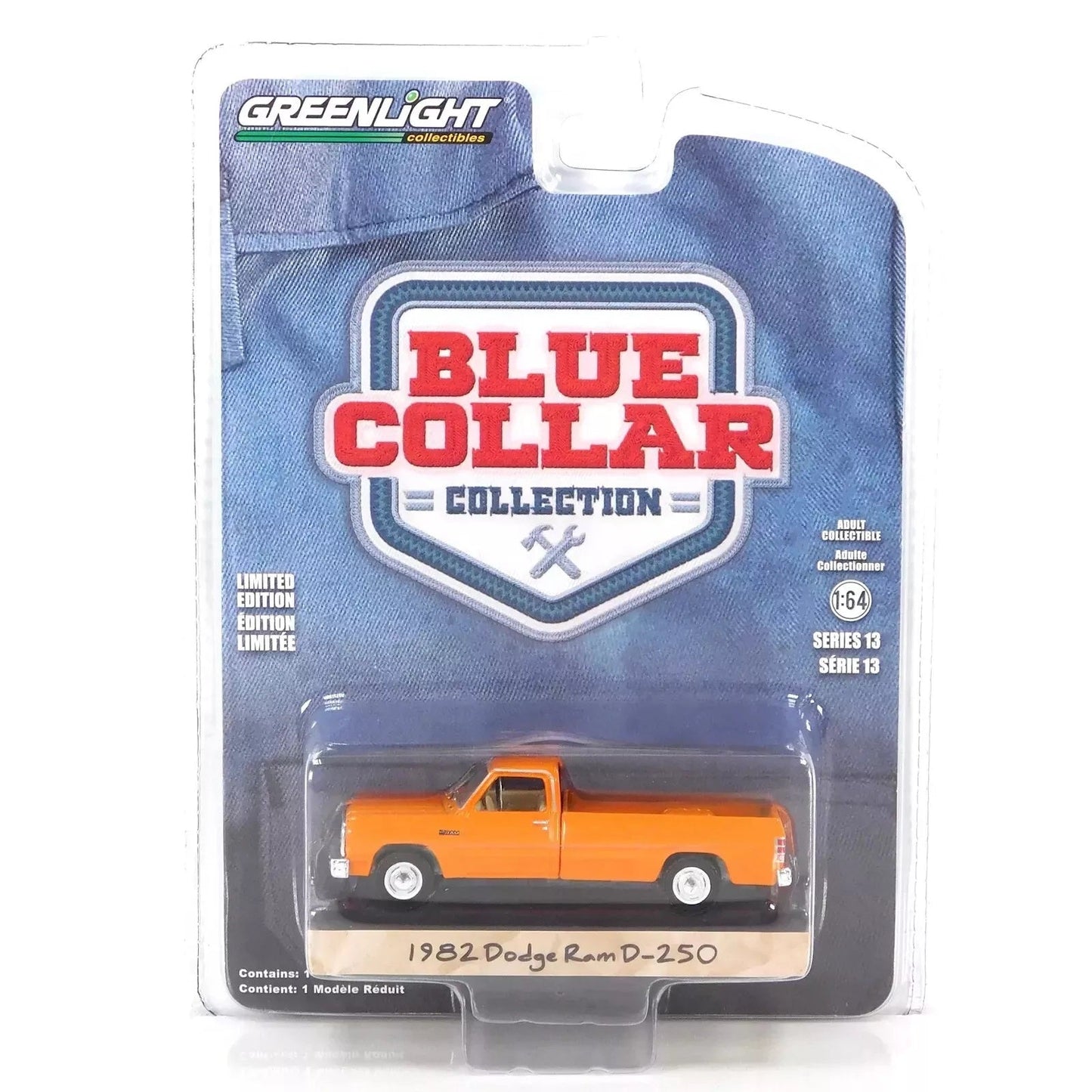 Greenlight - 1982 Dodge RAM D-250 Orange - Series Blue Collar Scala 1/64