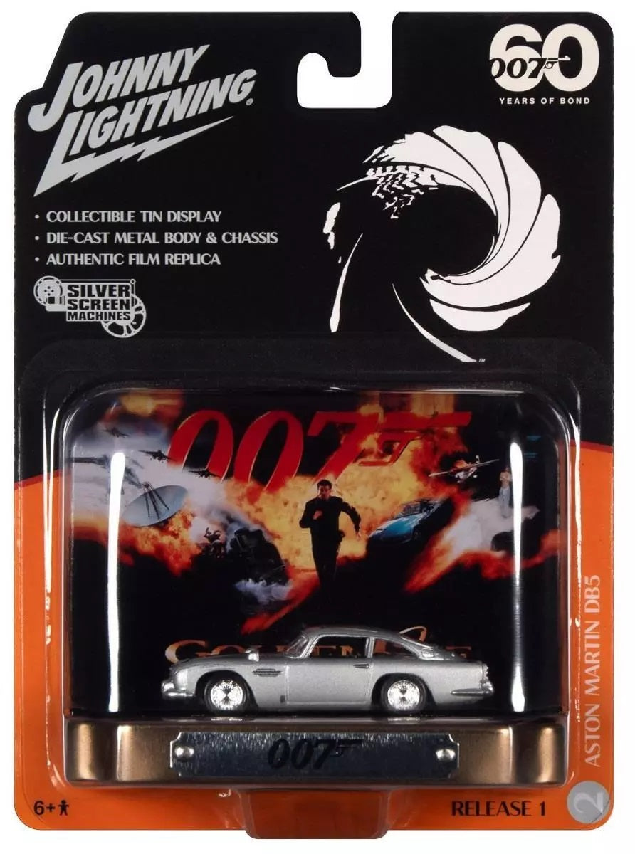 Johnny Lightning - Aston Martin DB5 James Bond 007 "Golden Eye" - Scala 1/64