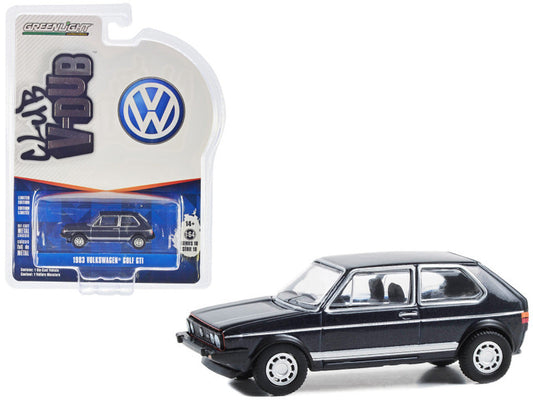 Greenlight - 1983 Volkswagen Golf GTi Helios Blue Metallic - Club V-Dub - Scale 1/64