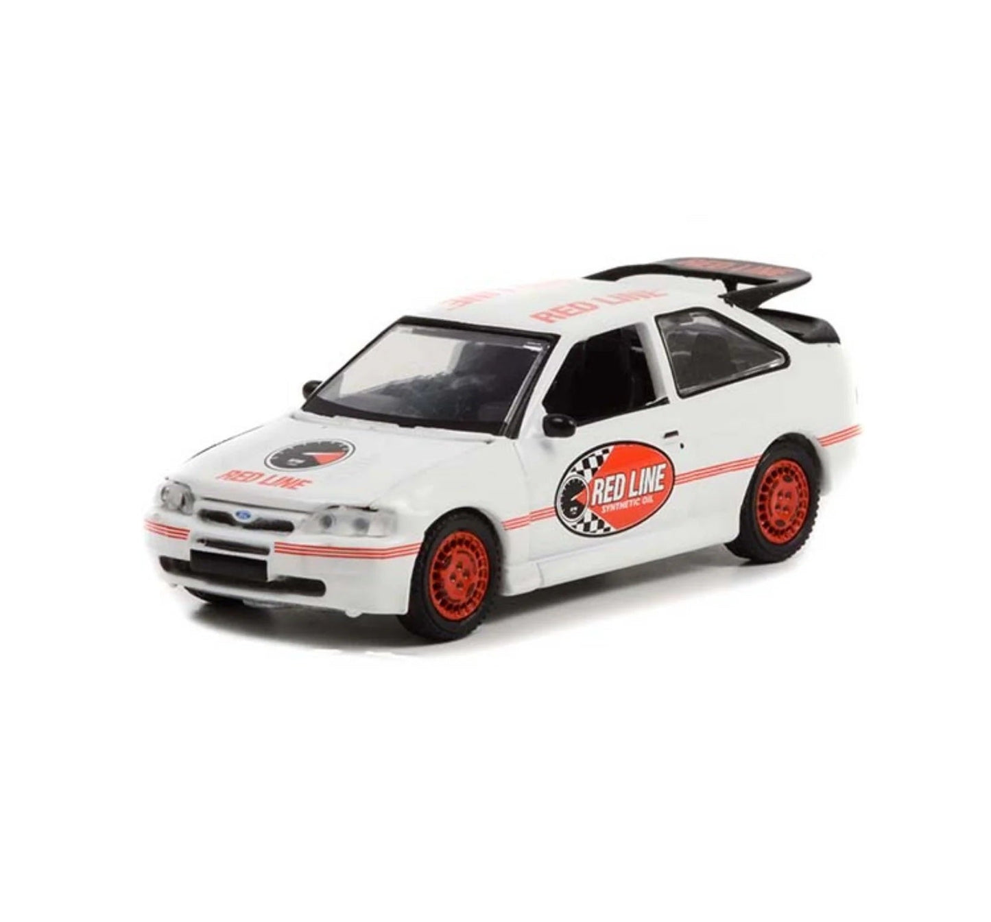 Greenlight Collectibles - 1995 Ford Escort RS Cosworth Red Line Synthetic Oil Running on Empty Series - 1/64 Scale