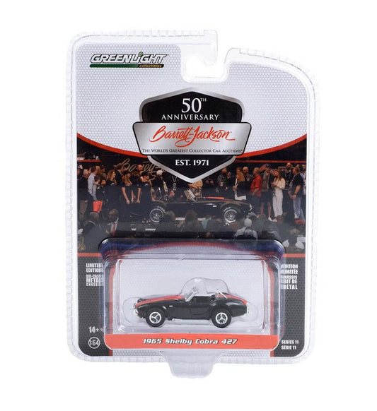 Greenlight - 1965 Shelby Cobra 427 Black (Lot #3002) - Series Barrett Jackson - Greenlight - Scala 1/64