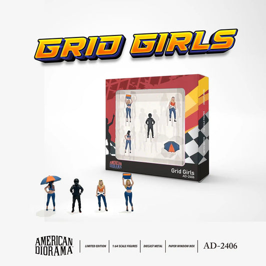 American Diorama Grid Girls - Scala 1/64 AD-2406