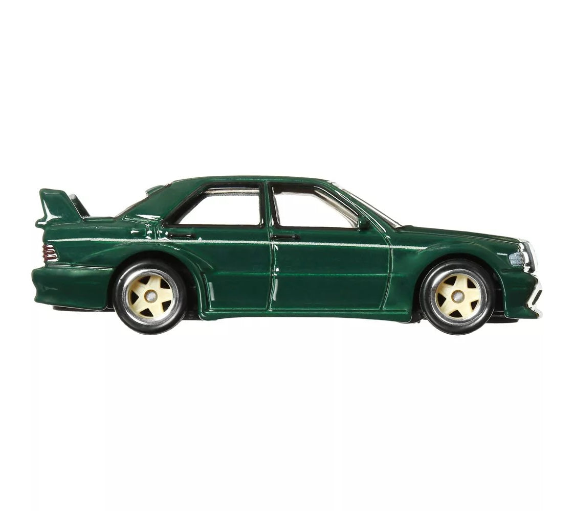 Hot Wheels Premium - Mercedes-Benz 190 E 2.5-16 Green Boulevard Series - Scala 1/64