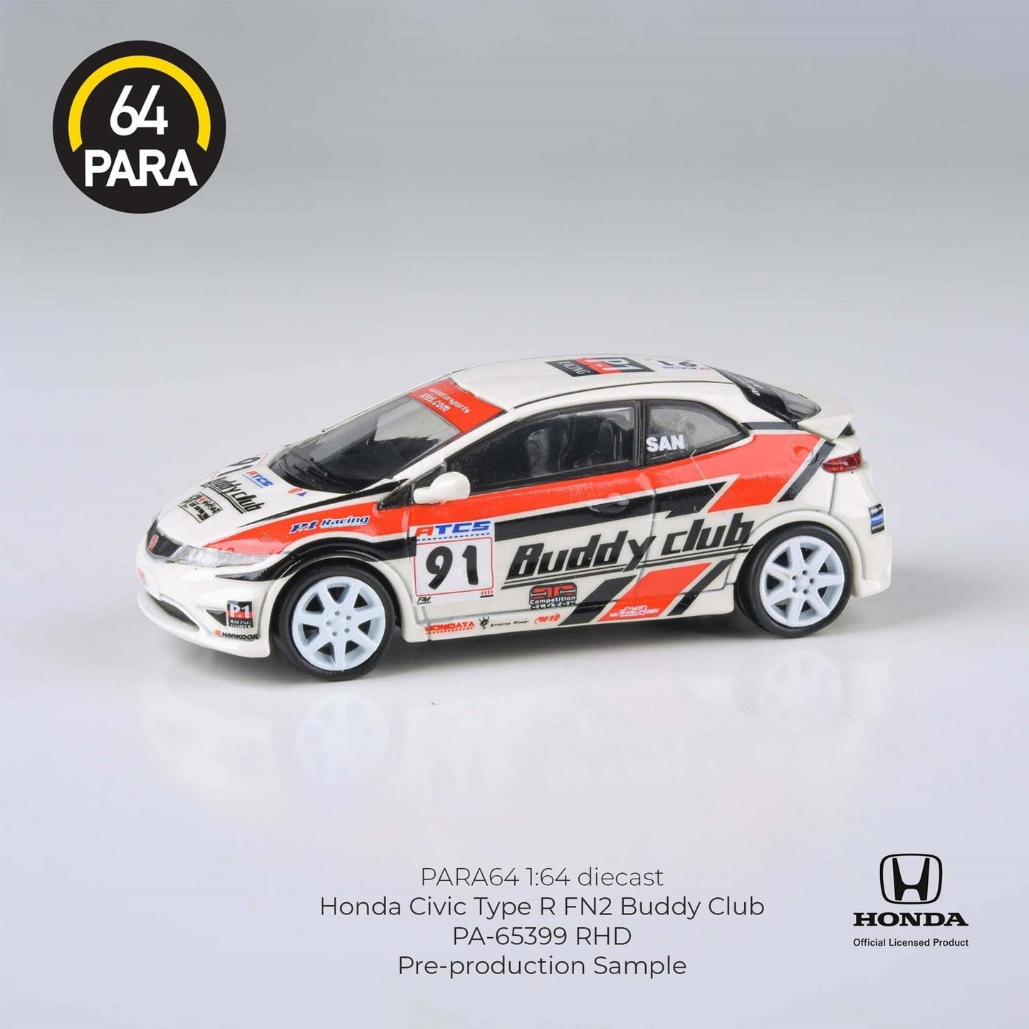 Para64 - Honda 2007 Civic Type R FN2 Euro Buddy Club - Scala 1/64