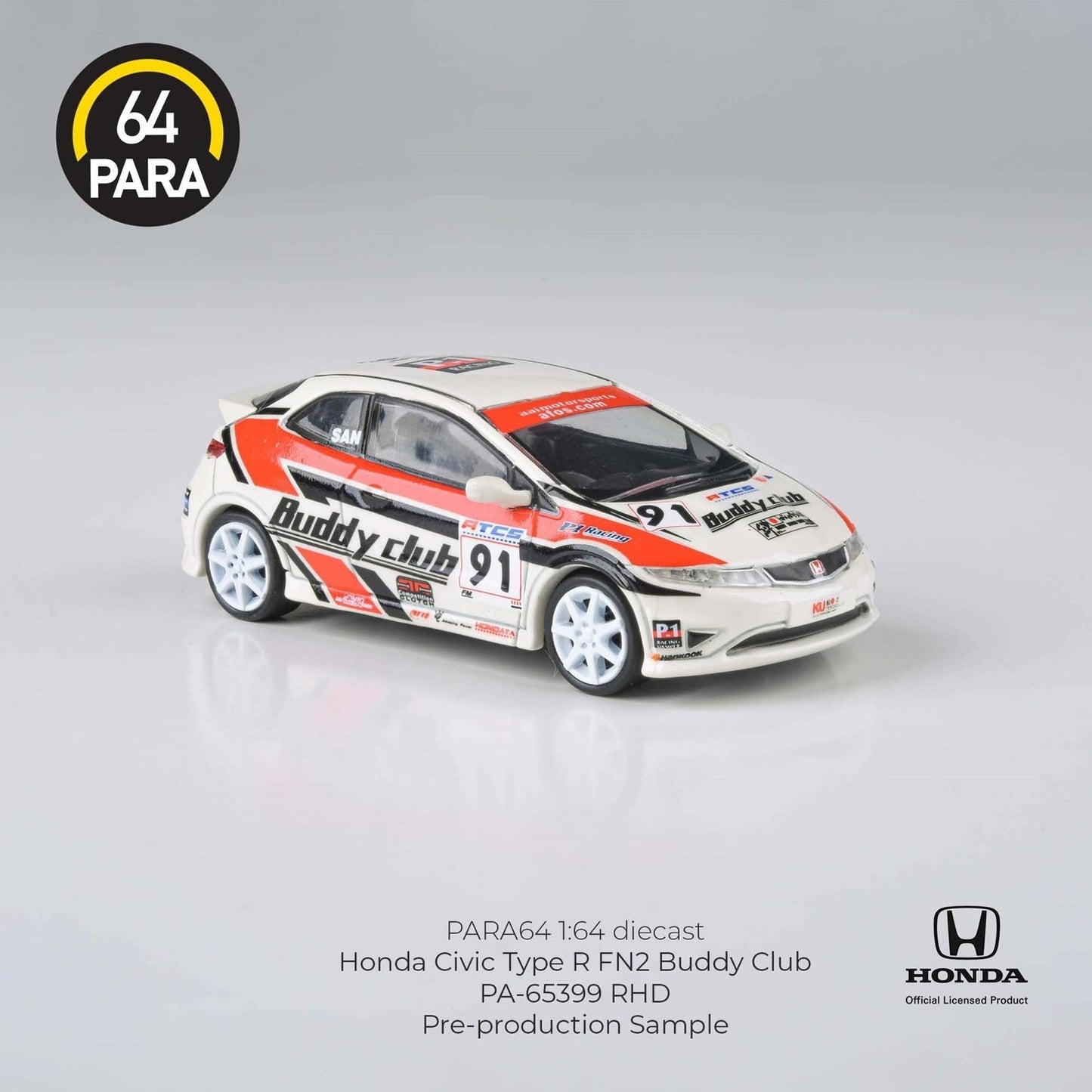 Para64 - Honda 2007 Civic Type R FN2 Euro Buddy Club - Scala 1/64