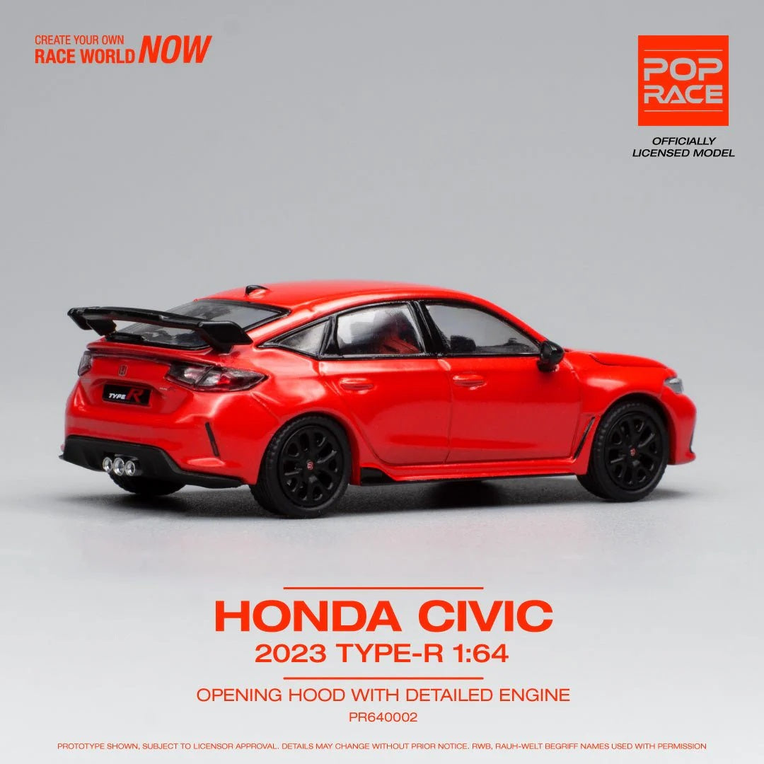 Pop Race - Honda Civic Type R FL-5 Red Scale 1/64 PR64-02