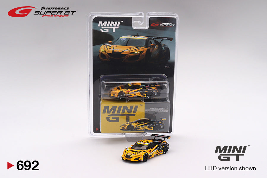 [Japan Exclusive] Mini GT - 2023 Honda NSX GT3 EVO22 #18 "UPGARAGE NSX GT3" - 1/64 Scale MGT00692-L