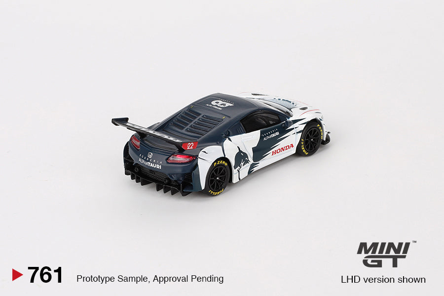 Mini GT - Honda NSX GT3 EVO AlphaTauri Yuki Tsunoda 2023 - Scala 1/64 MGT00761