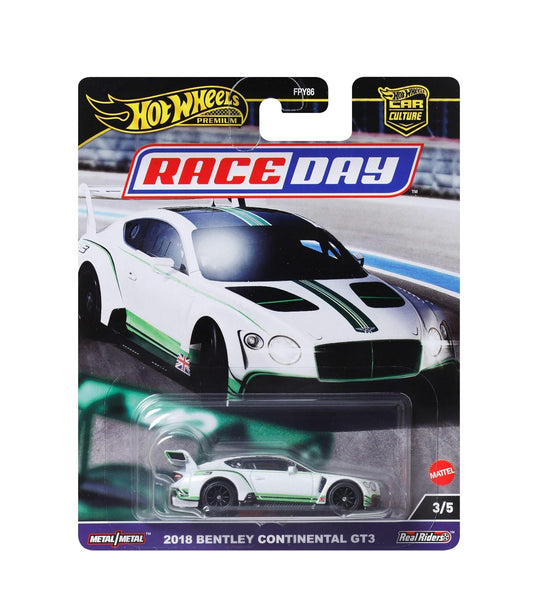 Hot Wheels Premium - 2018 Bentley Continental GT3 - Series Car Culture Race Day - Scala 1/64